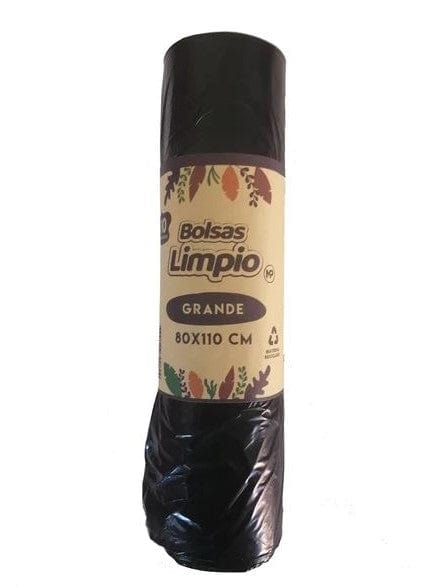 Bolsa 80 x 110 - Bolsa de Basura Negra Rollo - Carga Suave - Pack 10 un. BBN80110ROLLO*
