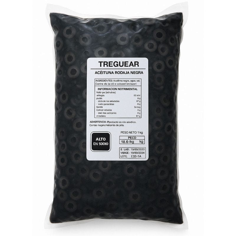 Alimentos Aceituna Negras Laminadas - 1 Kilo Aceituna Negras Laminadas - 1 Kilo ACEITUNANL