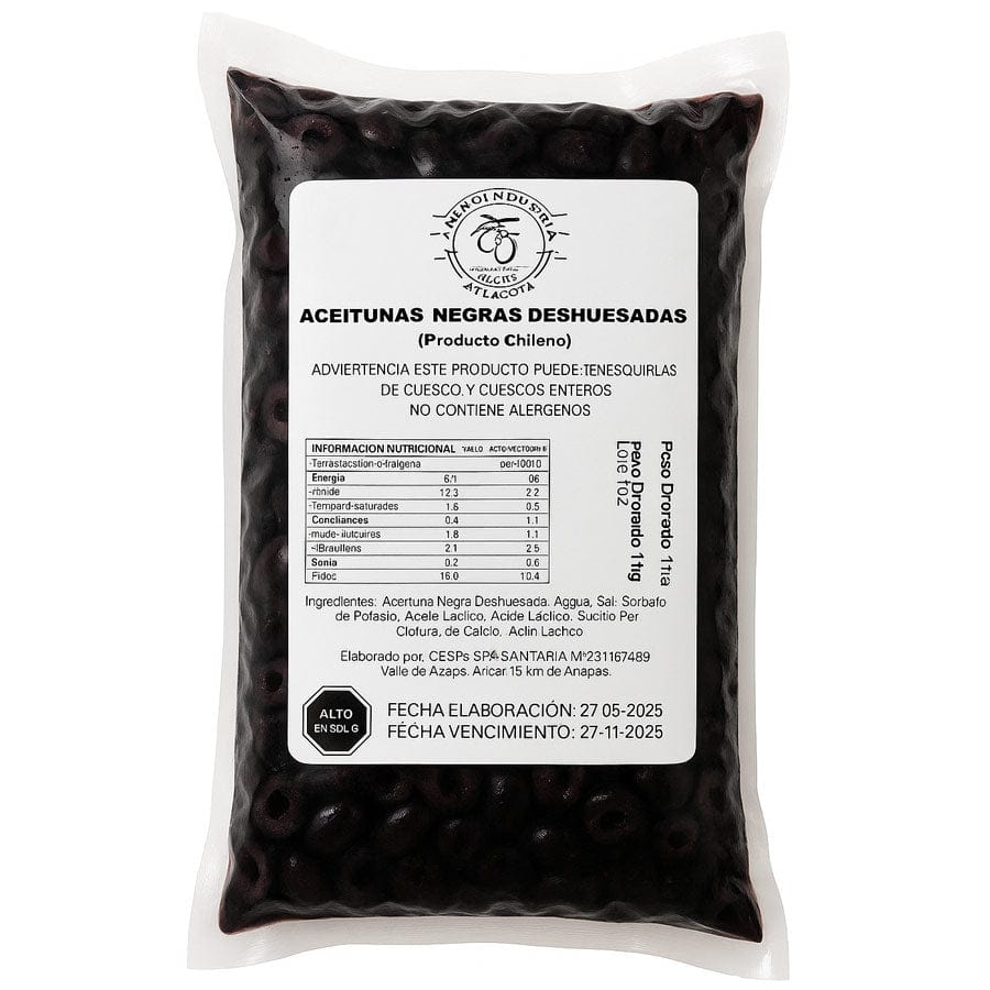 Alimentos Aceituna Negras sin Carozo - 1 Kilo Aceituna Negras sin Carozo - 1 Kilo ACEITUNANSC