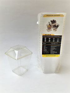 Envase Base y Tapa Postre Cuadrado 220 ml. (32x10) Base y Tapa Postre Cuadrado 220 ml. (32x10) PCUAD22008
