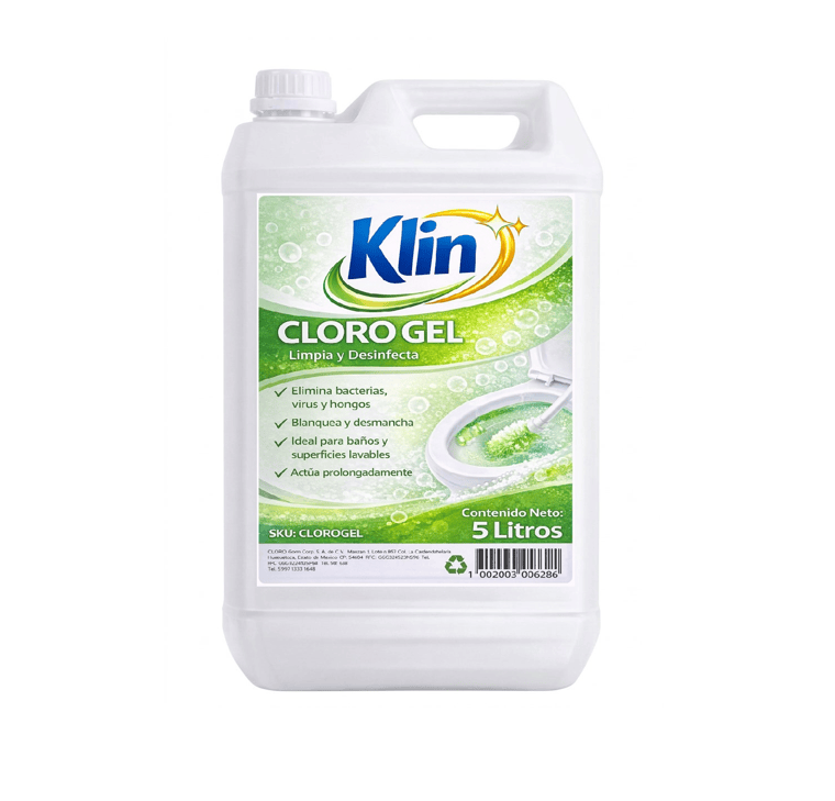 Químico Cloro Gel al Klin - Bidón 5 lts. Cloro Gel al Klin - Bidón 5 lts. CLOROGEL