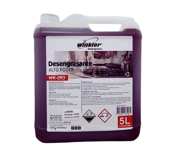 Químico Desengrasante Winkler - Bidón 5 lts. Desengrasante Winkler - Bidón 5 lts. DESEN3