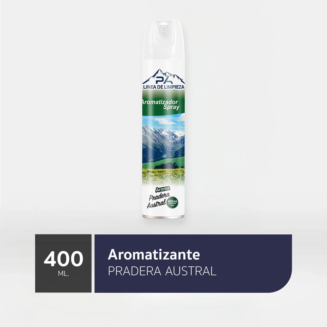 Químico Desodorante Ambiental en Aerosol Pradera Austral 400ml Desodorante Ambiental en Aerosol Pradera Austral 400ml DESAMBIEN014