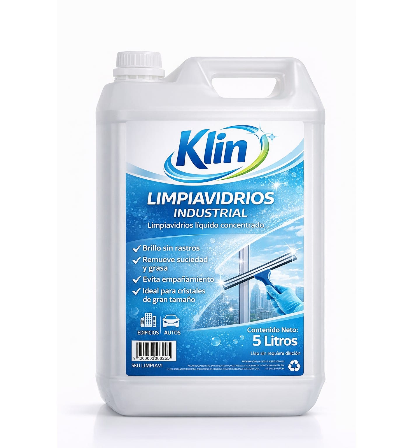 Químico Limpiavidrios - Bidón Klin 5 lts. Limpiavidrios - Bidón Klin 5 lts. LIMPIAVI