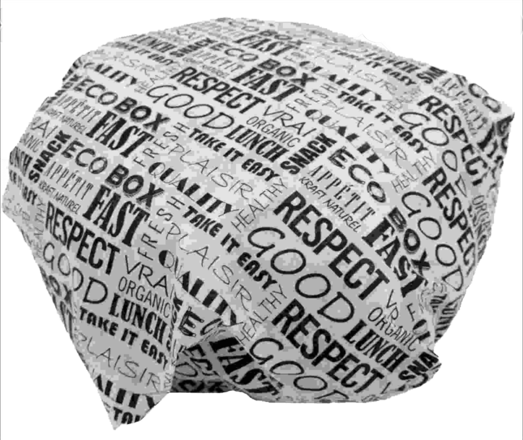 Antigrasa Papel Antigrasa Palabras - 25x35 cm - Pack 1000 un PAPELANTIGRAWO71*