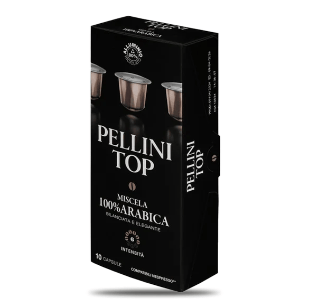 Pellini Top Café Cápsulas Nespresso® Compatibles 10 u Pellini Top Café Cápsulas Nespresso® Compatibles 10 u PEL002