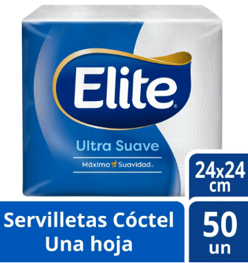 Servilletas Servilleta Coctel Elite 24 x 24 - Caja 6.000 un. Servilleta Coctel Elite 24 x 24 - Caja 6.000 un. 22110