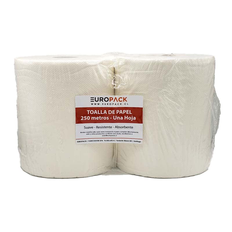 Papelería Toalla de Papel 250 mts. - Pack 2 un NOVA25026*