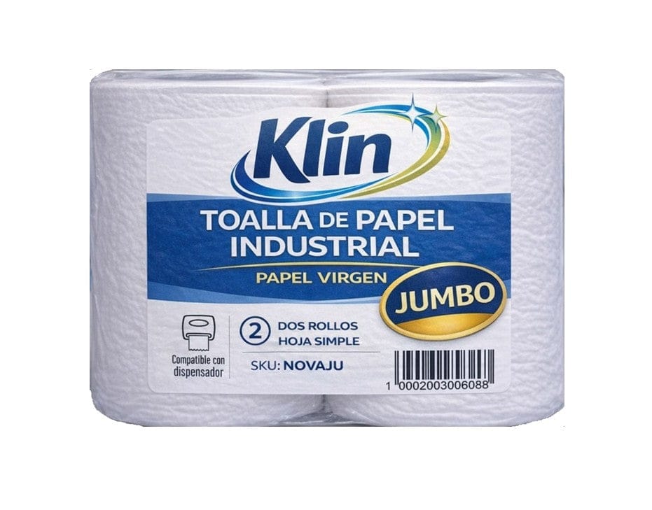 Papelería Toalla de Papel Económica Klin Jumbo (1X2) Toalla de Papel Económica Klin Jumbo (1X2) NOVAJU