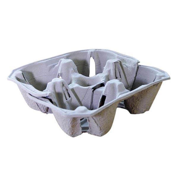 Vasos Bandeja 4 cavidades Porta vaso - Paquete 150 un. BANDVASO408P*