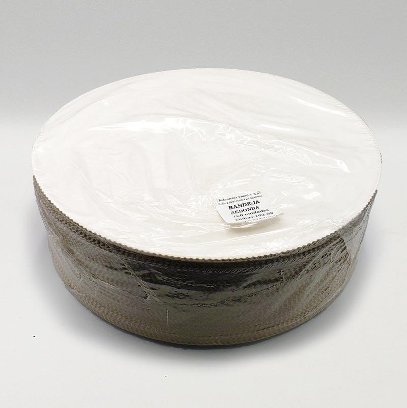 Envase Bandeja Redonda Cartón N° 8 - Pack 50 und BRED820*