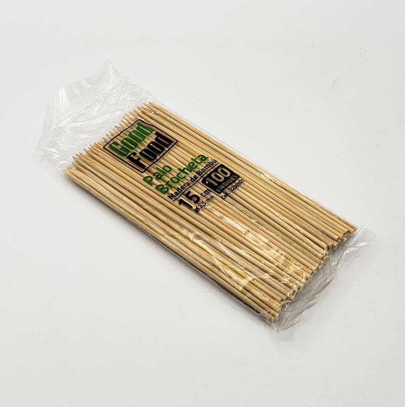 Complementos Brocheta de Madera 15 cms - Caja 10.000 und BROCHETA1527*
