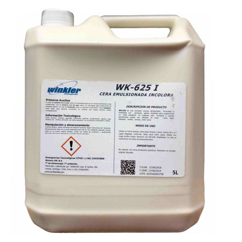 Químico Cera Emulsionada Incolora - Bidón 5 Lts