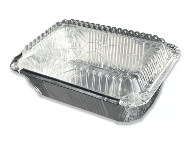 Aluminio Contenedor de Aluminio C 40 con Tapa Domo Transparente - Caja 250 und ALUMC30D
