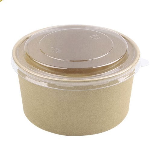 Bowl Pote y Tapa Polipapel Kraft 1000 cc - Pack 50 un BOWLK1000P