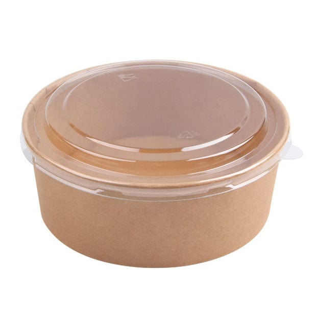 Bowl Pote y Tapa Polipapel Kraft 1300 cc - Caja 300 und POTEPOLIPA1300CT*