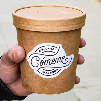 Envase Pote Polipapel Kraft 16 oz - 500 cc / Caja 500 und POTEPOLIPA500KS71*