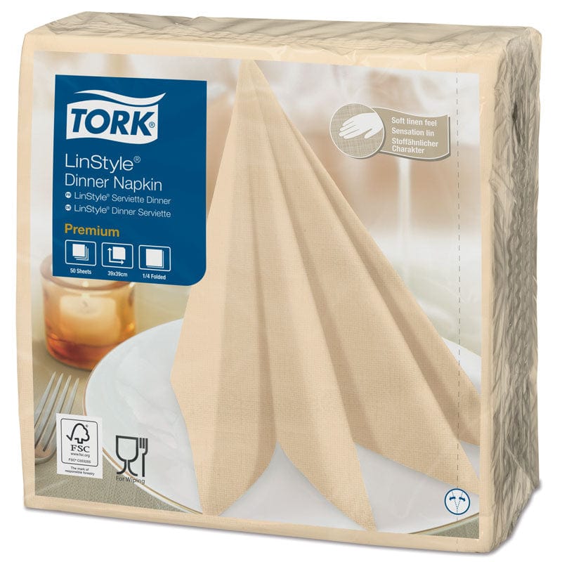 Servilletas Servilleta Mesa Beige Tork Premium 40 x 40 - Caja 600 un SERVIMESAPREMIUBE66*
