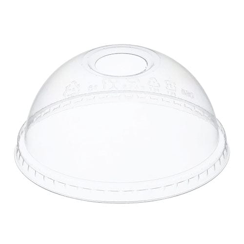 Vasos Tapa Vaso Alta Resistencia - Domo con hoyo 360 cc - 12 oz / Caja 1000 und TAPAVASOF360DOMOCH08*