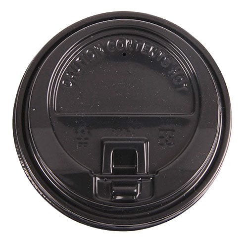 Vasos Tapa Vaso de Polipapel Negra 4 oz - 120 cc -Pack 100 un TAPAVASOPOL12071P*