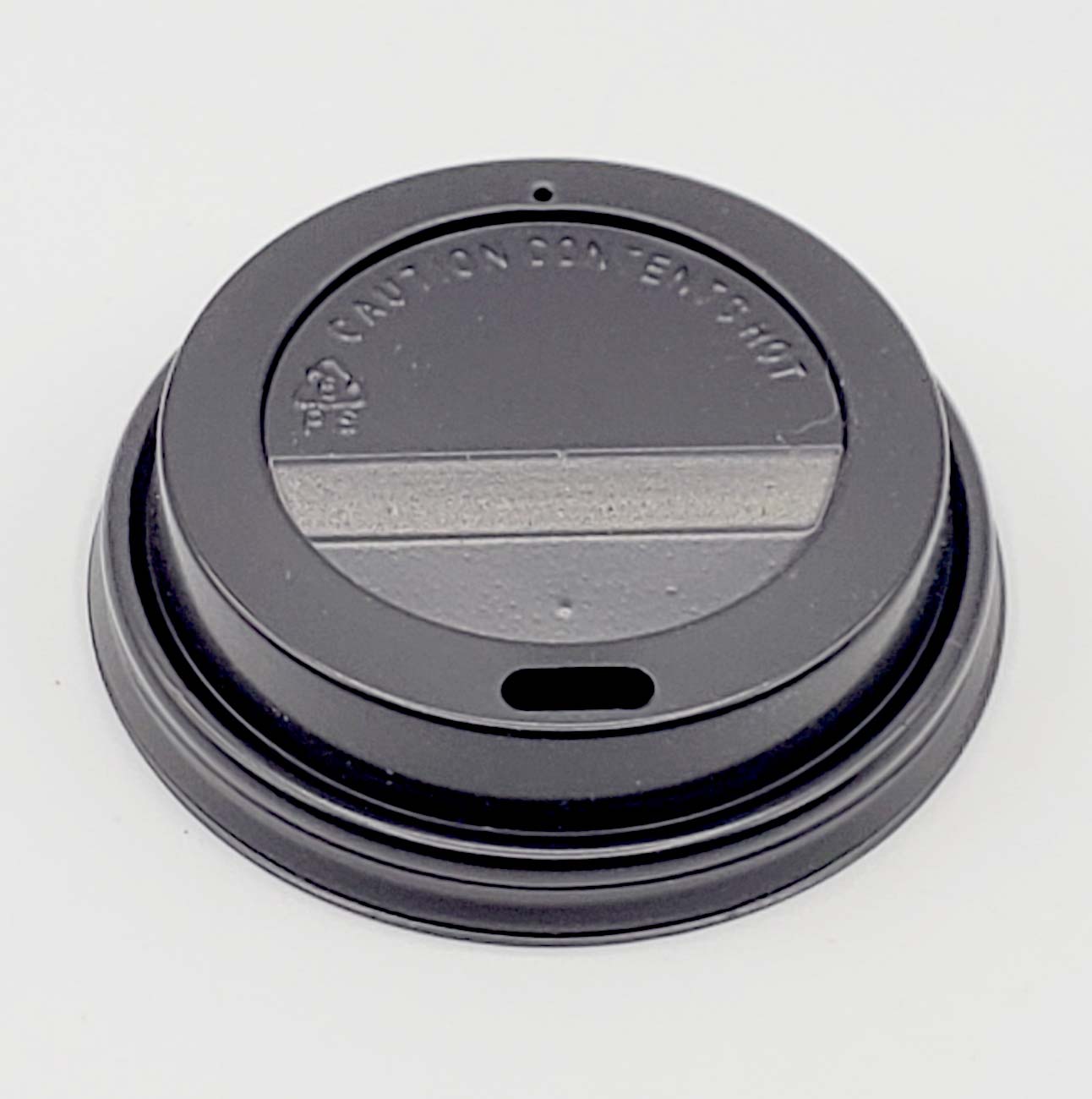 Vasos Tapa Vaso de Polipapel Negra 8 oz - 240 cc - Pack 100 und TAPAVASOPOL24008P*