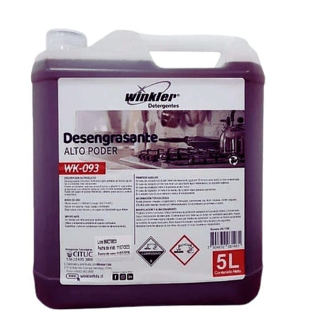Químico Desengrasante Winkler - Bidón 5 lts. Desengrasante Winkler - Bidón 5 lts. DESEN3