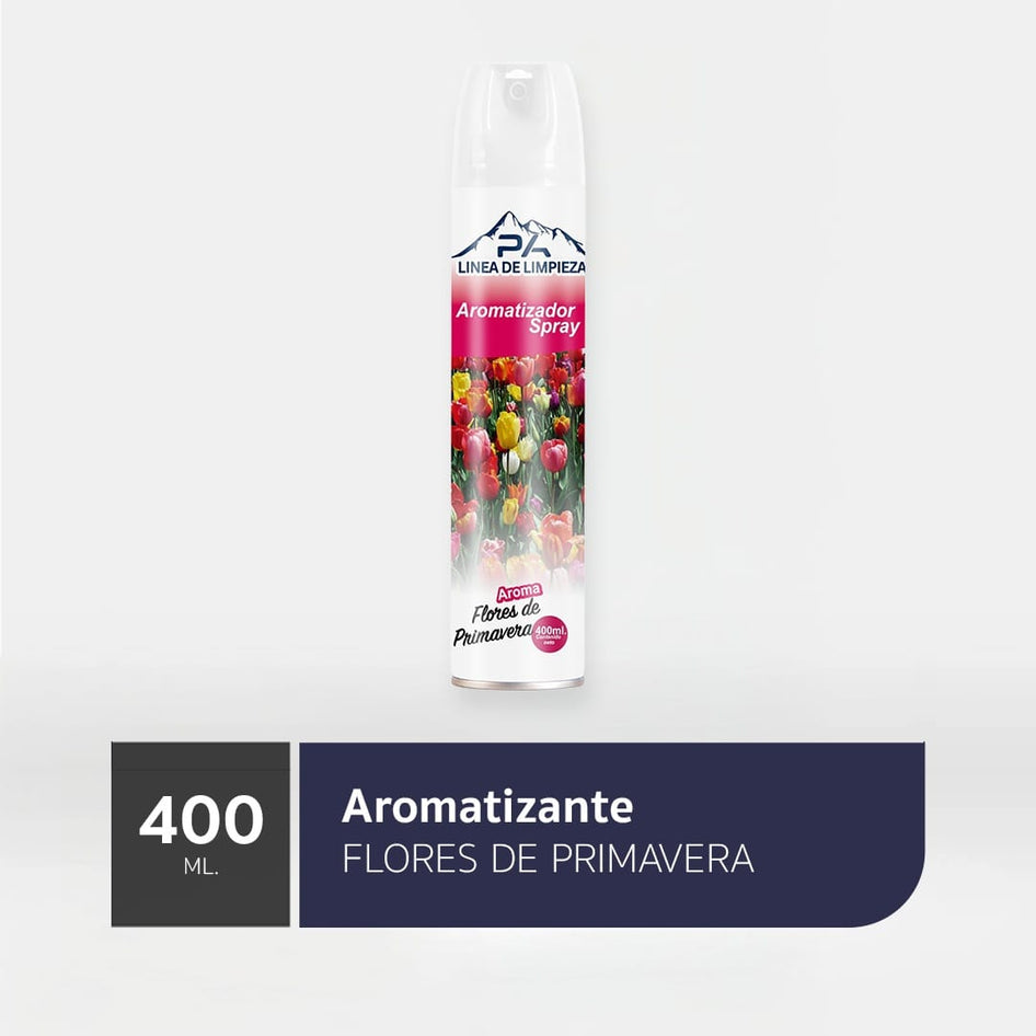 Químico Desodorante Ambiental en Aerosol Flores de Primavera 400ml Desodorante Ambiental en Aerosol Flores de Primavera 400ml DESAMBIEN012
