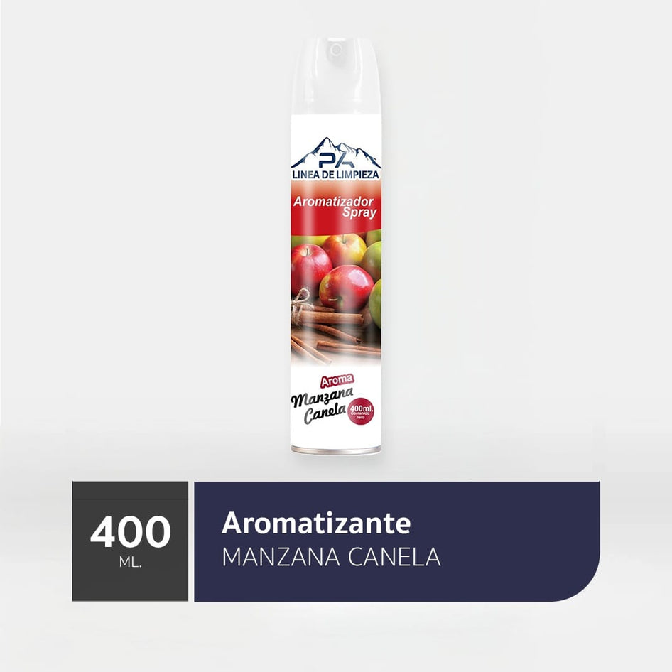 Químico Desodorante Ambiental en Aerosol Manzana Canela 400ml Desodorante Ambiental en Aerosol Manzana Canela 400ml DESAMBIEN013
