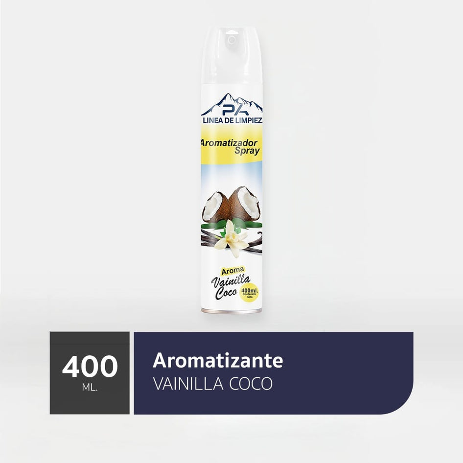 Químico Desodorante Ambiental en Aerosol Vainilla Coco 400ml Desodorante Ambiental en Aerosol Vainilla Coco 400ml DESAMBIEN009