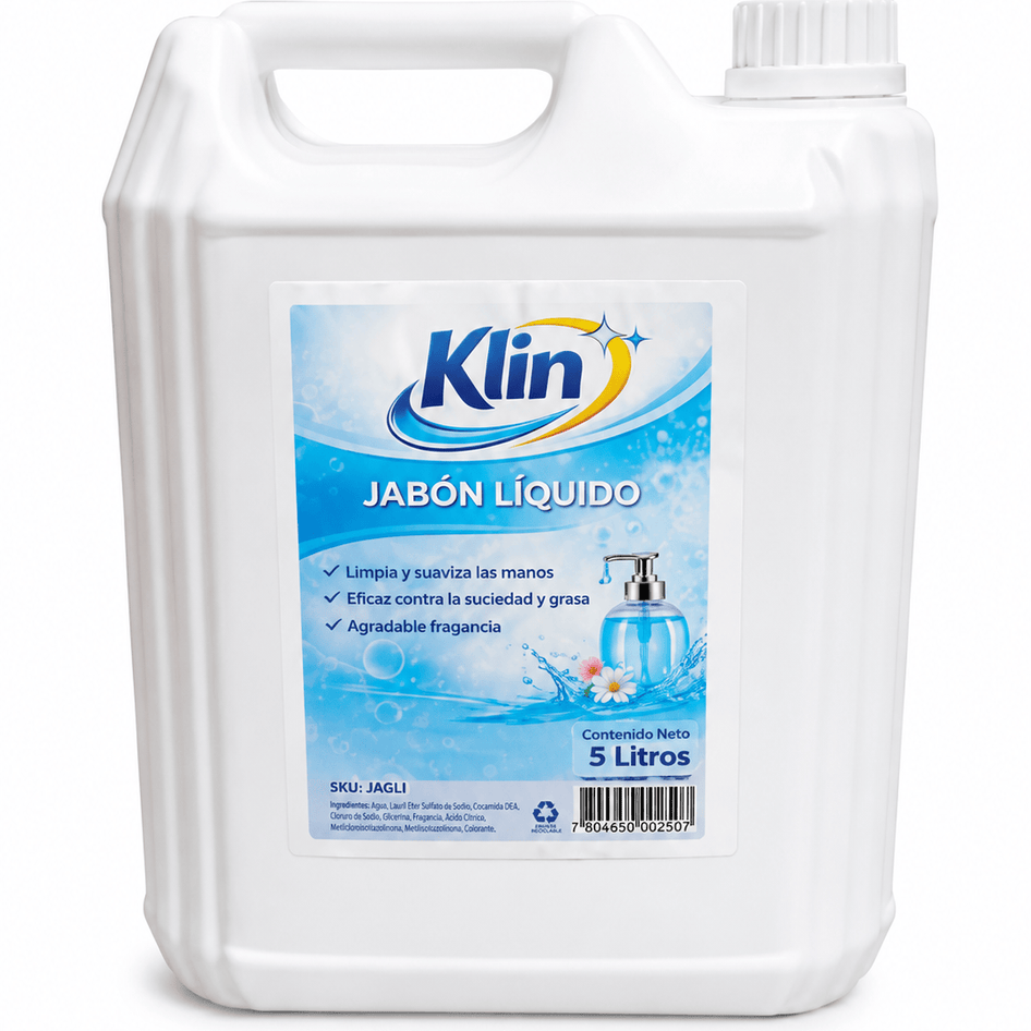 Químico Jabón Liquido Klin - Bidón 5 lts. Jabón Liquido Klin - Bidón 5 lts. JAGLI