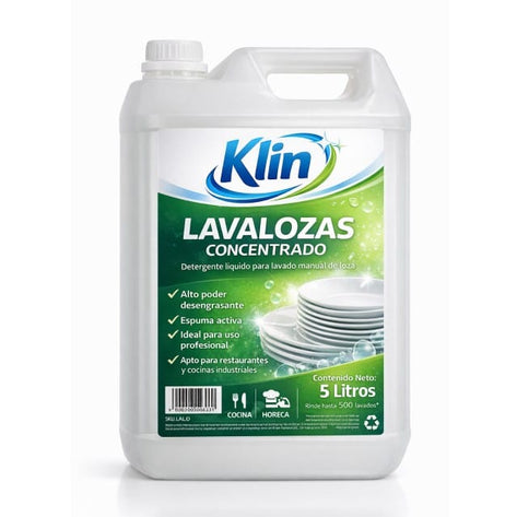 Químico Lavaloza Industrial Klin - Bidón 5 Lts. Lavaloza Industrial Klin - Bidón 5 Lts. LALO