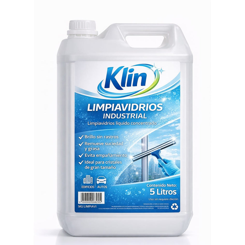 Químico Limpiavidrios - Bidón Klin 5 lts. Limpiavidrios - Bidón Klin 5 lts. LIMPIAVI