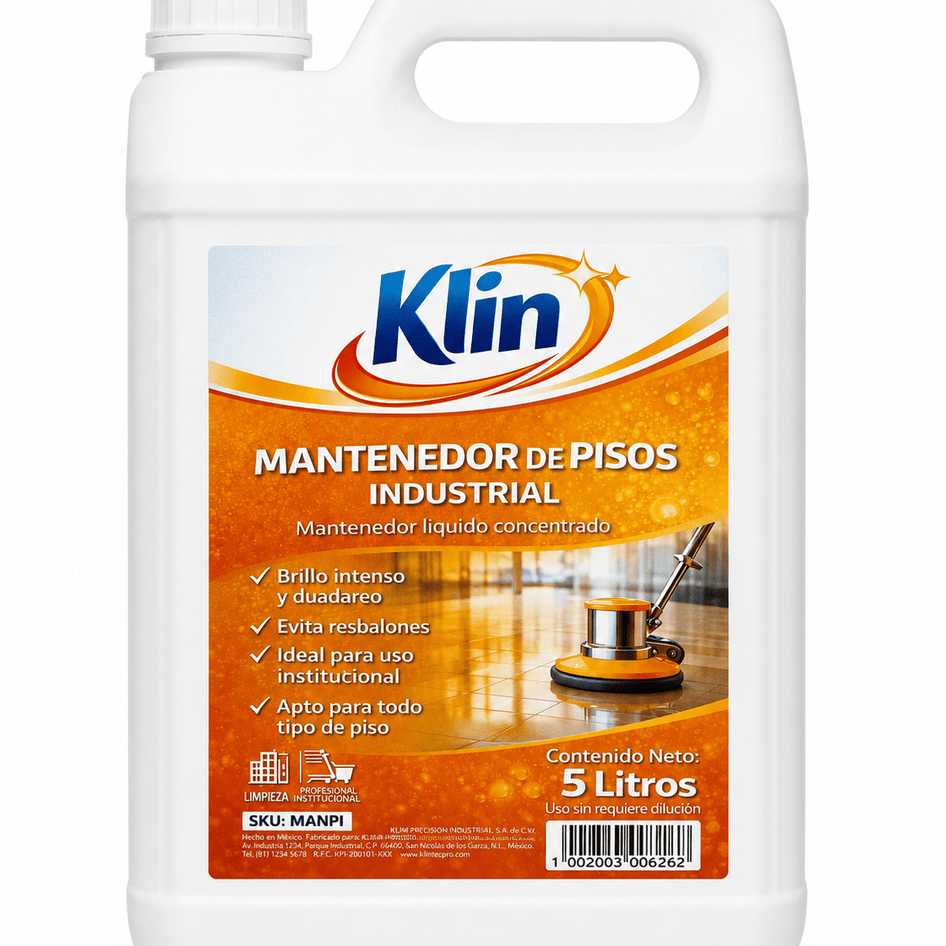 Químico Mantenedor de Piso - Bidón 5 lts. Mantenedor de Piso - Bidón 5 lts. MANPI
