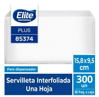 Servilletas Servilleta Elite Interfoliada 15,8 x 9,5 - Caja 9.000 un. Servilleta Elite Interfoliada 15,8 x 9,5 - Caja 9.000 un. 85374