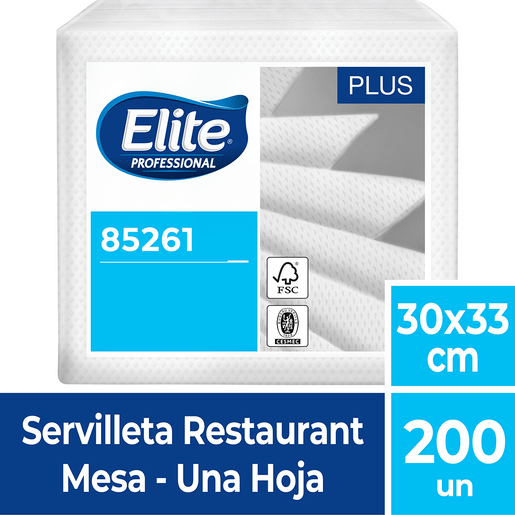 Servilletas Servilleta Elite Mesa 30 x 33 - Caja 2.400 un. SERVIRESTE53*