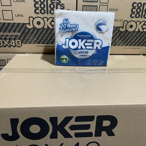 Servilletas Servilleta Mantel Blanca Joker (40 x 40 cm) - Caja 1.200 un SERVIMESA40B36*