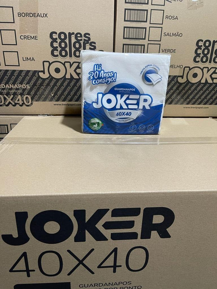 Servilletas Servilleta Mantel Blanca Joker (40 x 40 cm) - Caja 1.200 un SERVIMESA40B36*