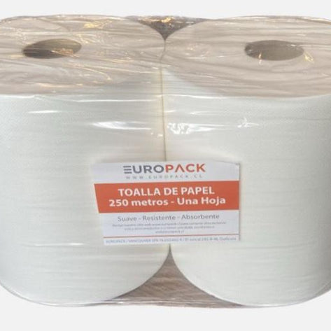Papelería Toalla de Papel 250 mts. - Pack 2 un NOVA25026*