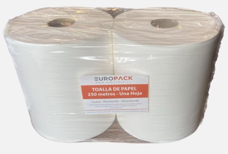 Papelería Toalla de Papel 250 mts. - Pack 2 un NOVA25026*