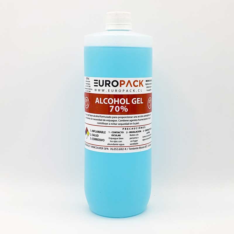 Químico Alcohol Gel - Botella 1 lt. ALCOGEL150