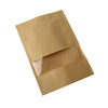 Bolsa Bolsa Kraft Ziploc con Ventana Grande - Caja 500 und Grande / Pack 500 un BOLSAKZIGR04*