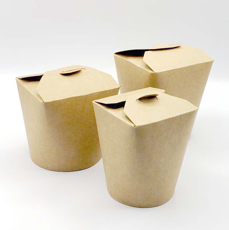 Envase Caja China Kraft 1000 cc - 32 oz - 500 und. CAJACHINAK3208*