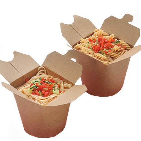 Envase Caja China Kraft 1000 cc - 32 oz - 500 und. CAJACHINAK3208*