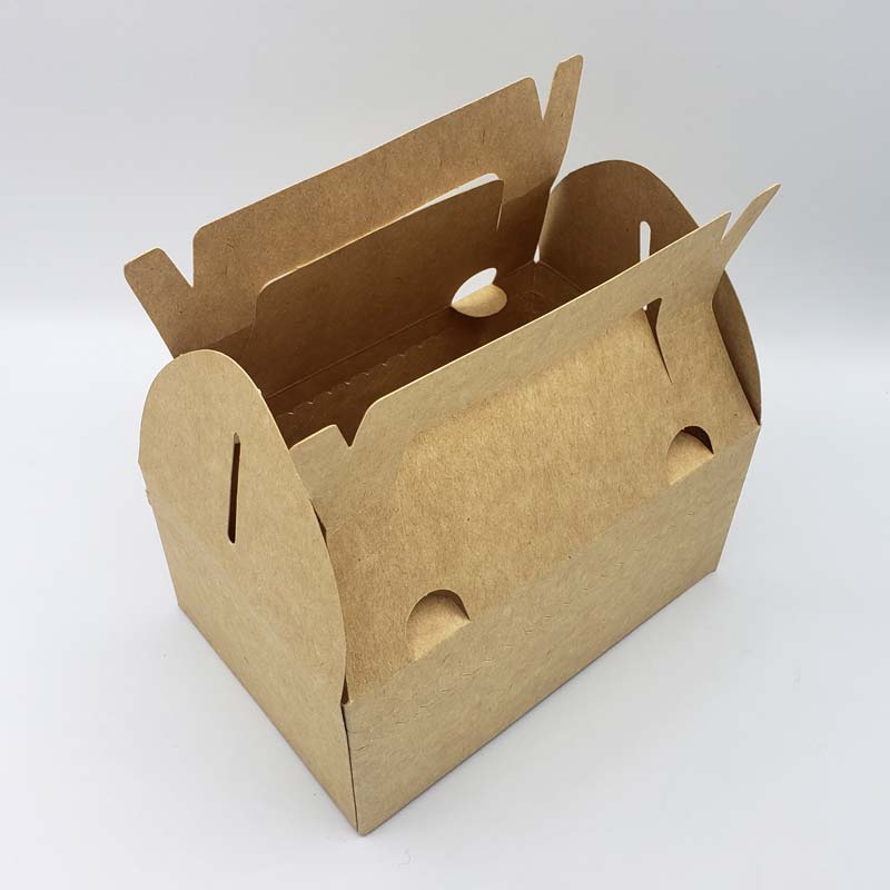 Caja con Manilla Kraft Chica 16,4 x 11 x 8 cms - Europack.cl