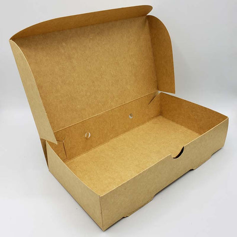 Envase Caja Kraft Delivery 1800 cc - Pack 200 und CAJAKRAFT180004*