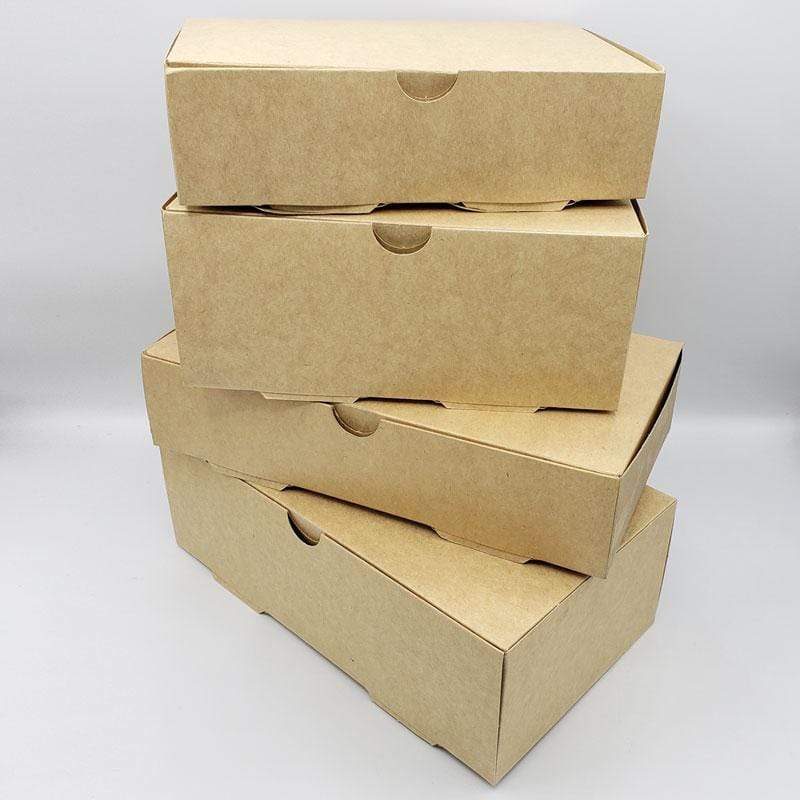 Envase Caja Kraft Delivery 1800 cc - Pack 200 und CAJAKRAFT180004*