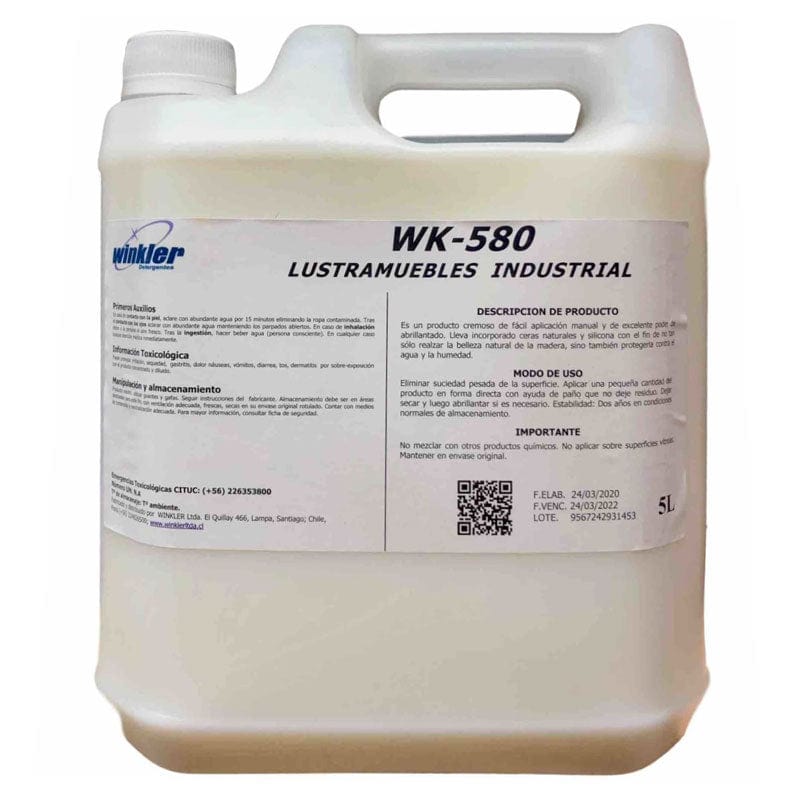 Químico Lustramuebles Emulsionado  - Bidón 5 Lts LUSTRAM544*