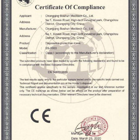 Manipulación Mascarilla 3 pliegues - Caja 50 un MASCA19*