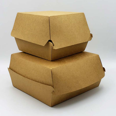Envase Porta Hamburguesa Kraft L - Caja 600 un HAMBURKRAFTL71*
