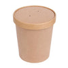 Envase Pote y Tapa Polipapel Kraft 1000 cc ( 32 oz ) Sopa  - Caja 500 un POTEPOLIPA1000KSCT*